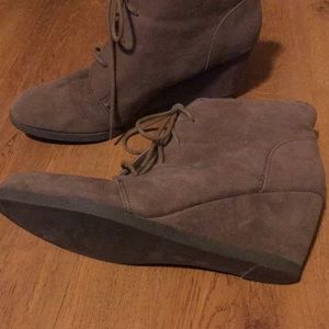 Madden Girl Shoes - Madden Girl Faux Suede Lace Up Wedge Bootie Madden Girl Shoes - Madden Girl Faux Suede Lace Up Wedge Bootie